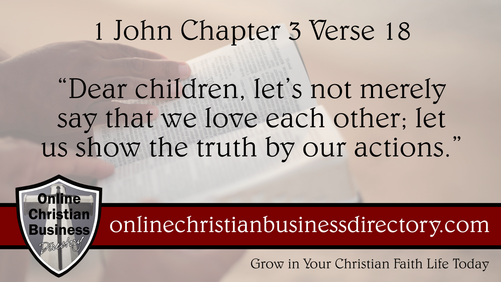 1 John Chapter 3 Verse 18